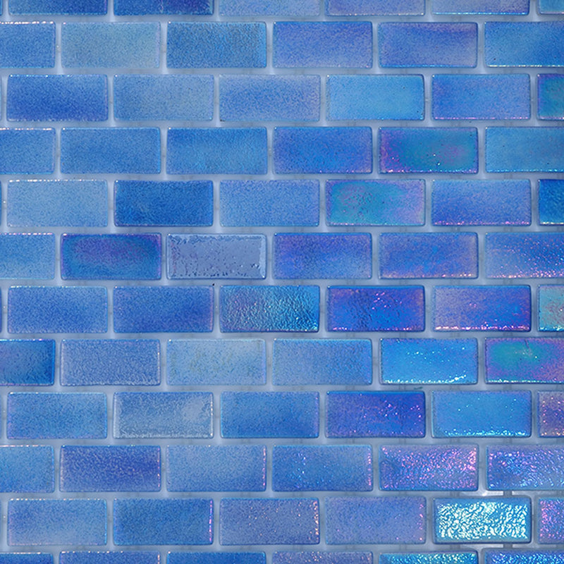 Coastline, 1" x 2" Glass Tile | Pool, Spa, and Kitchen Tile