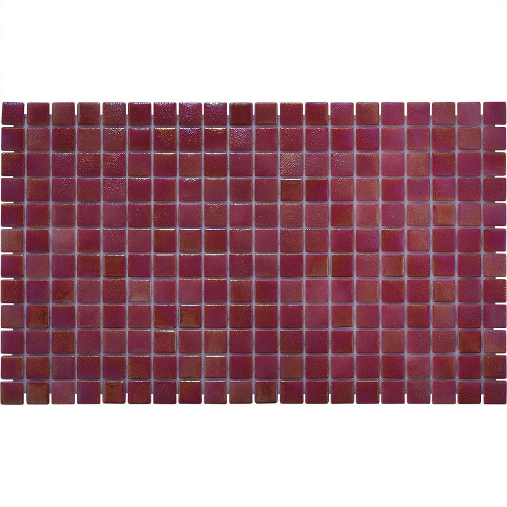 Crimson Reef, 1" x 1" Glass Tile | Pool, Spa, & Kitchen Tile
