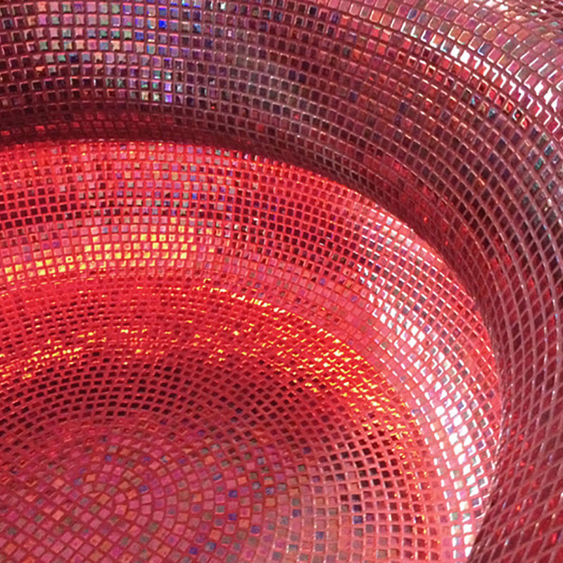 Crimson Reef, 1" x 1" Glass Tile | Pool, Spa, & Kitchen Tile