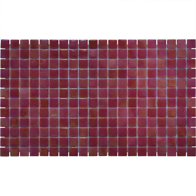 Crimson Reef, 1" x 1" Glass Tile | Pool, Spa, & Kitchen Tile