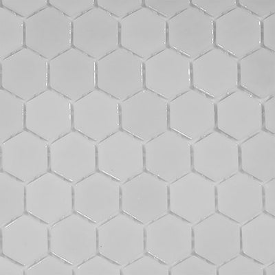 Crystal Cove, Hexagon Mosaic Glass Tile | Pool, Spa, & Kitchen Tile