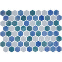 Island, Hexagon Mosaic - Glass Tile