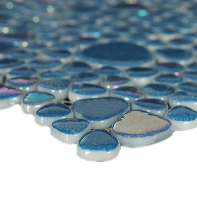 Oceanic, Mixed Pebble Glass Tile | Pool, Spa, & Kitchen Tile