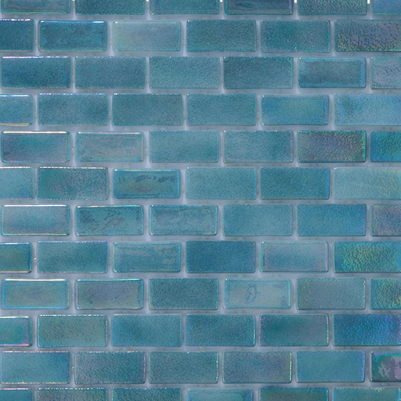 Pacific Mist, 1" x 2" Glass Tile | Pool, Spa, & Kitchen Tile