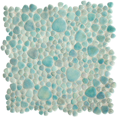 Pacific Mist, Mixed Pebble Glass Tile | Pool, Spa, & Kitchen Tile