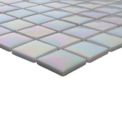Pearl Tide, 1" x 1" Glass Tile | Pool, Spa, & Kitchen Tile