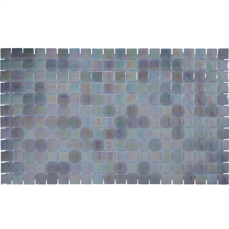 Pearl Tide, 1" x 1" Glass Tile | Pool, Spa, & Kitchen Tile