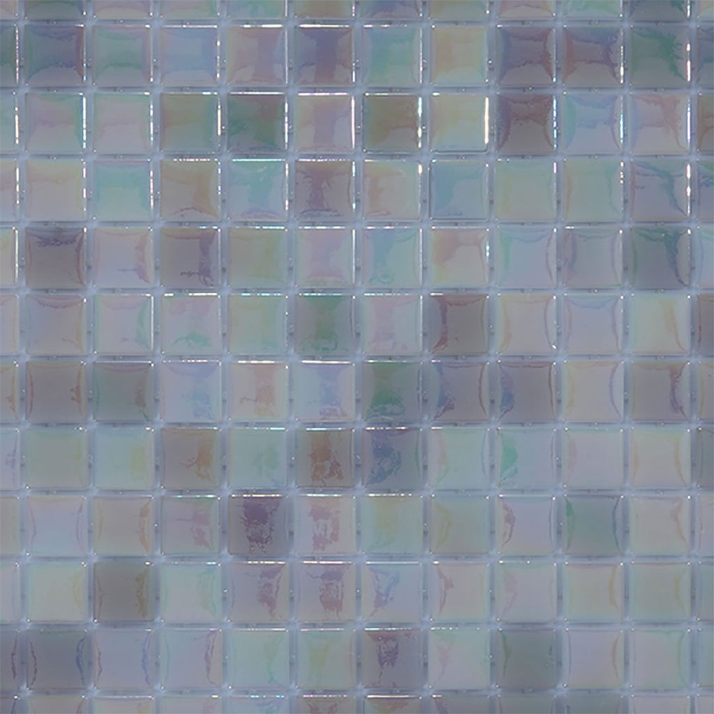 Pearl Tide, 1" x 1" Glass Tile | Pool, Spa, & Kitchen Tile