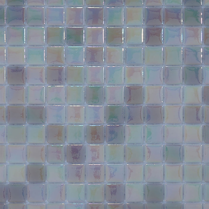 Pearl Tide, 1" x 1" Glass Tile | Pool, Spa, & Kitchen Tile