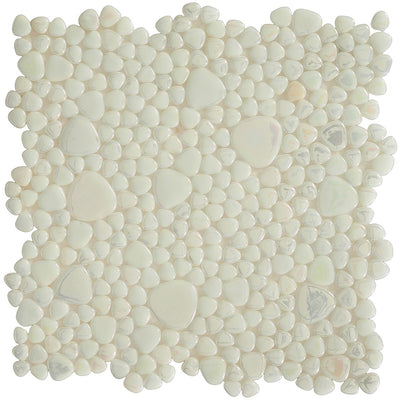 Pearl Tide, Mixed Pebble Glass Tile | Pool, Spa, & Kitchen Tile