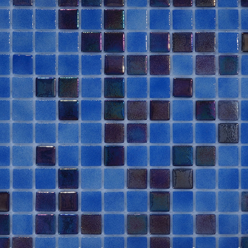 Sapphire Splash, 1" x 1" Glass Tile | Pool, Spa, & Kitchen Tile