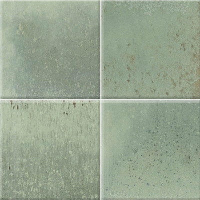 Glee Gaida, 6" x 6" Porcelain Tile | Zellige-Look Porcelain Pool Tile