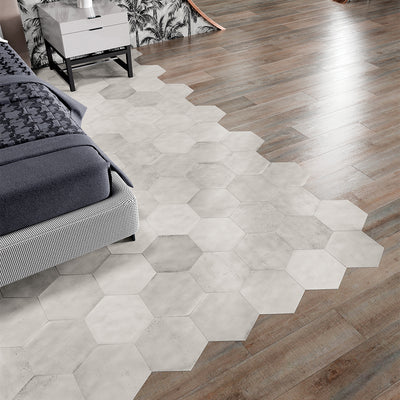 Glossy Bianco, Hexagon Porcelain Tile | CIRFUORBIANPOHX | IWT Tesoro