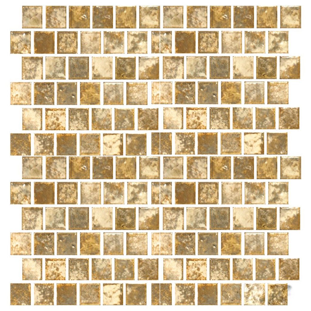 Gold, 1" x 1" | JOYA-103 | Fujiwa Porcelain Pool Tile