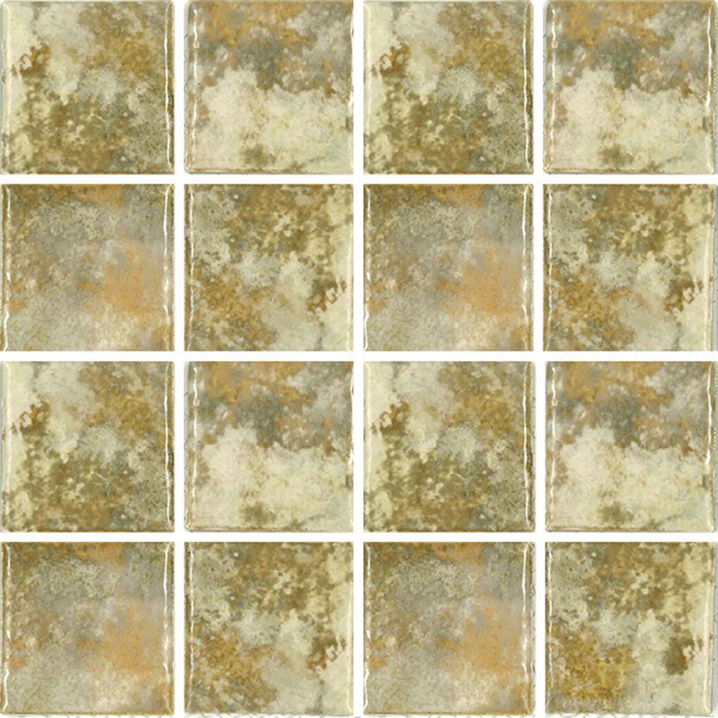 Gold, 3" x 3" | JOYA-303 | Fujiwa Porcelain Pool Tile