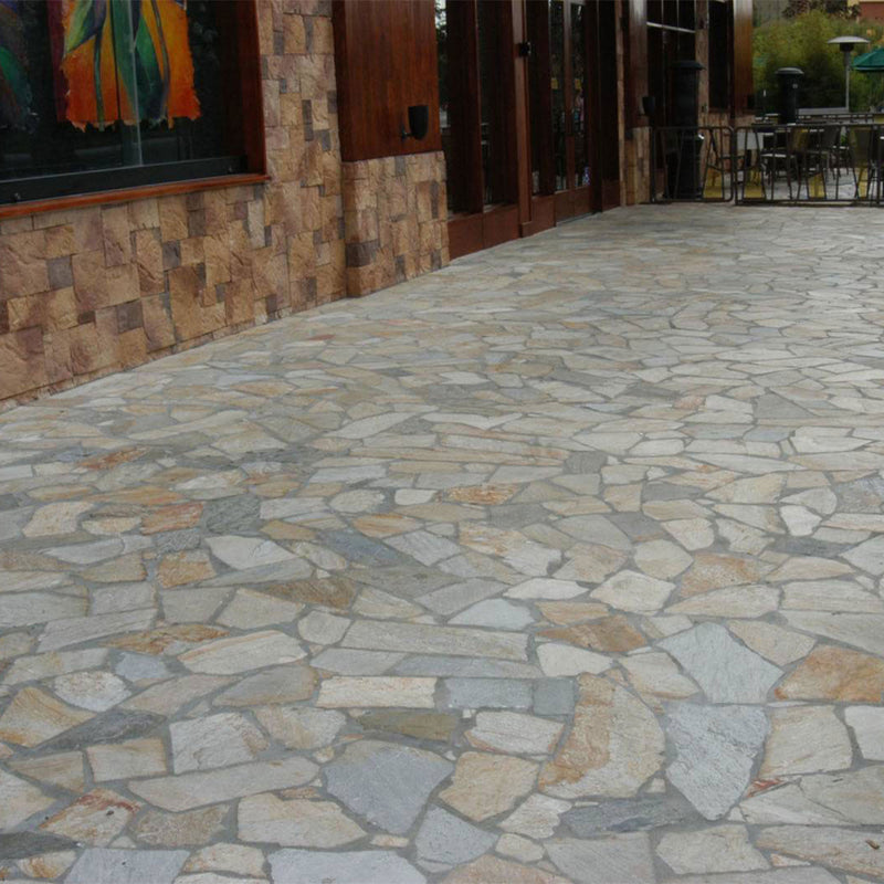 Golden White, Flagstone Pavers | Outdoor Patio Pavers