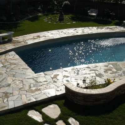 Golden White, Flagstone Pavers | Outdoor Patio Pavers