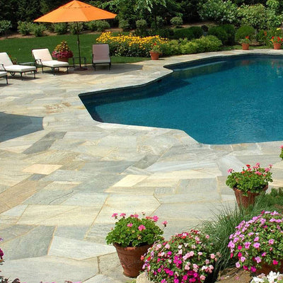 Golden White, Flagstone Pavers | Outdoor Patio Pavers