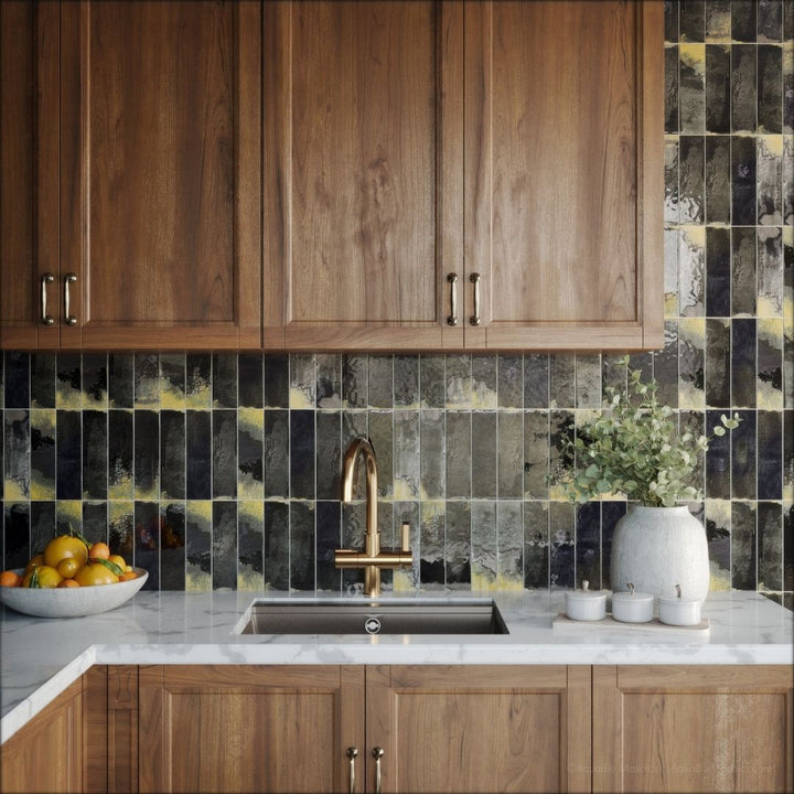 Granadella Carbon, 2.5" x 9" - Porcelain Tile