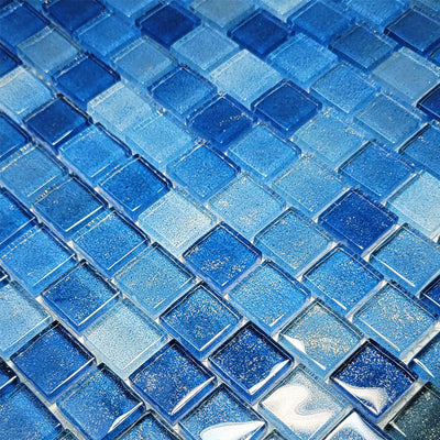 Gulf Stream, 1" x 1" Glass Tile | CW811B6 | Artistry in Mosaics