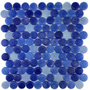 Gulfstream, Penny Round Mosaic - Glass Tile