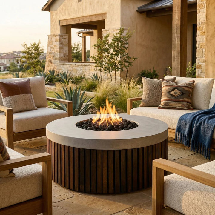 Hampton Fire Table | Outdoor Gas Fire Pit by Prism Hardscapes