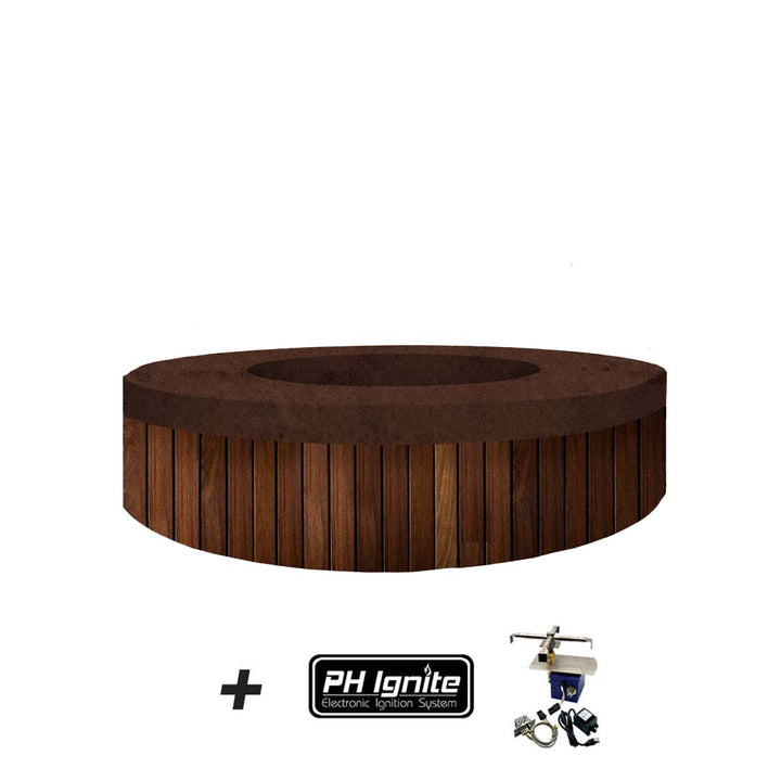 Hampton Fire Table, Cafe with PH-Ignite | Outdoor Gas Fire Pit by Prism Hardscapes