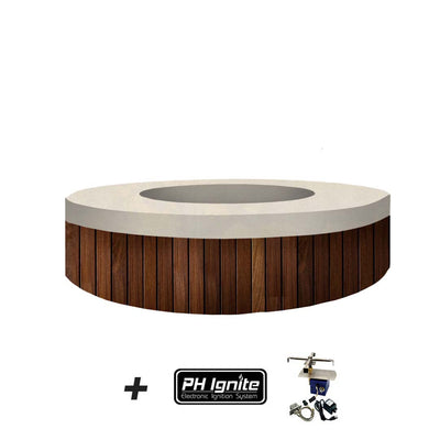 Hampton Fire Table, Coastal with PH-Ignite | Outdoor Gas Fire Pit by Prism Hardscapes
