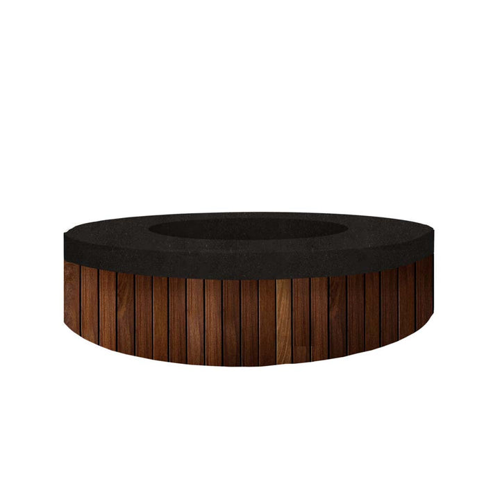 Hampton Fire Table, Ebony | Outdoor Gas Fire Pit by Prism Hardscapes