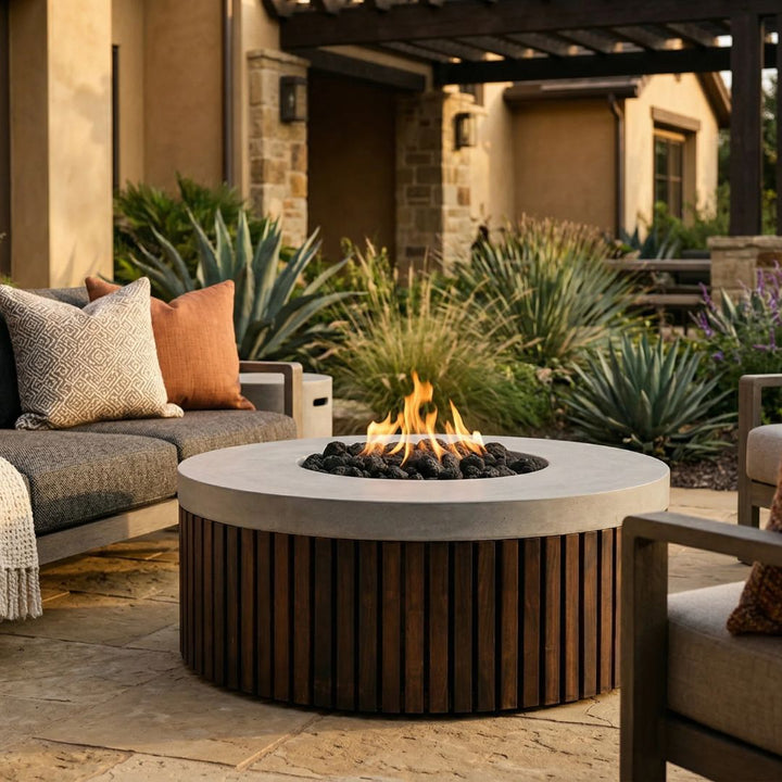 Hampton Fire Table | Outdoor Gas Fire Pit by Prism Hardscapes