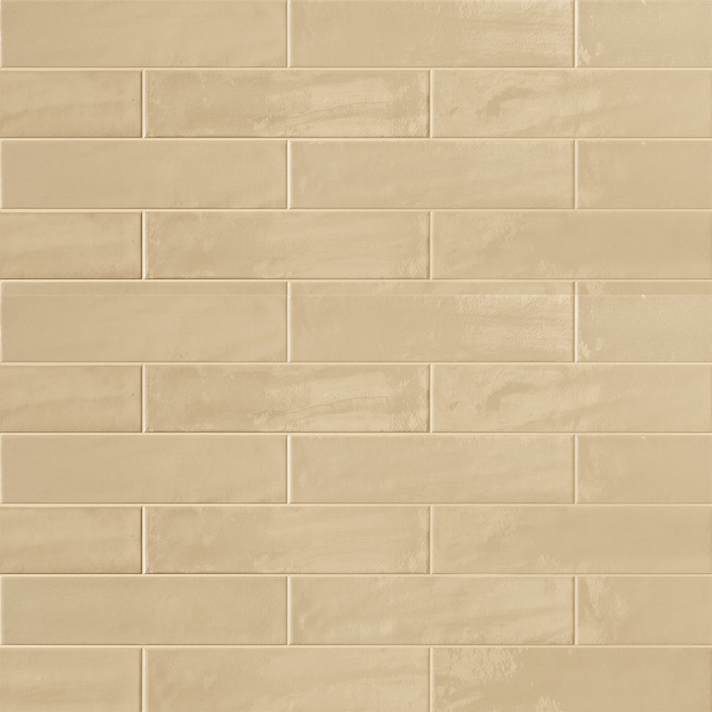 Harborside Studio Beige, 6" x 24" Porcelain Tile | Wall & Pool Waterline Tile