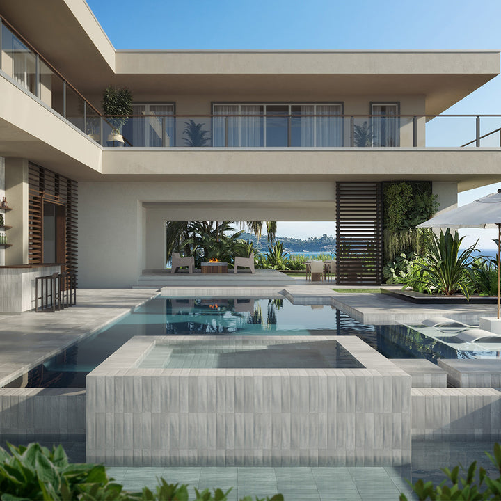 Harborside Ambition, 3" x 12" Porcelain Tile | Wall & Pool Waterline Tile