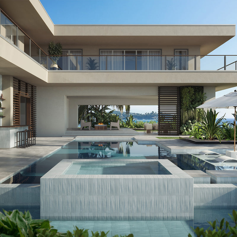 Harborside Aqua, 3" x 12" Porcelain Tile | Wall & Pool Waterline Tile