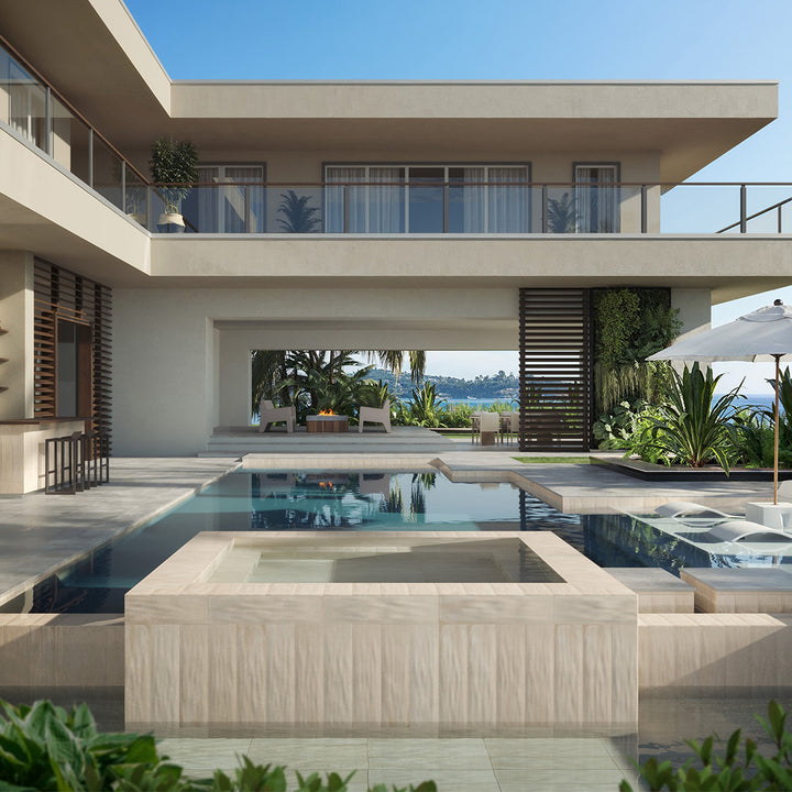 Harborside Cashmere, 6" x 24" Porcelain Tile | Wall & Pool Waterline Tile