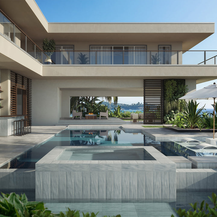 Harborside Dew, 6" x 24" Porcelain Tile | Wall & Pool Waterline Tile