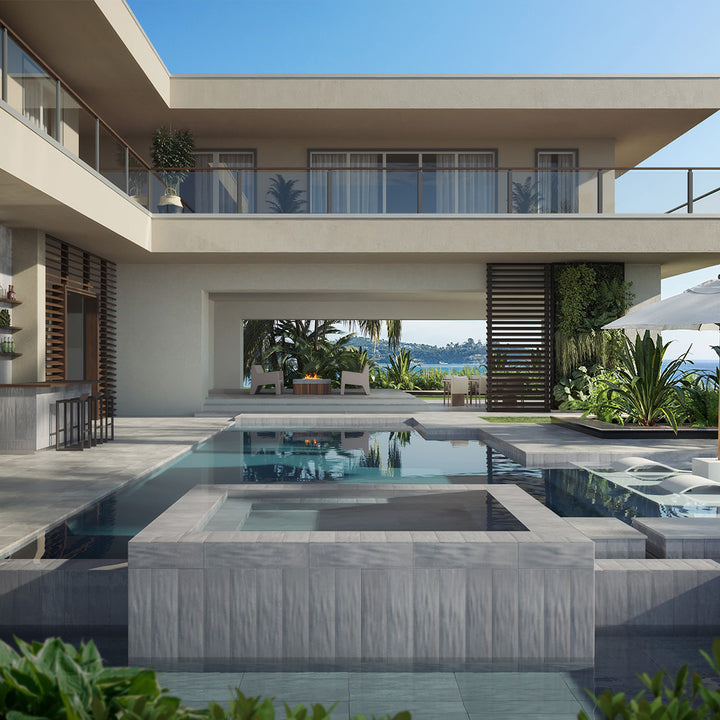 Harborside Essential Grey, 6" x 24" Porcelain Tile | Wall & Pool Waterline Tile