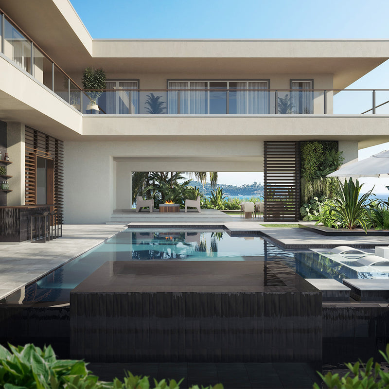 Harborside Jet Black, 3" x 12" - Porcelain Tile