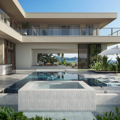 Harborside Pure, 3" x 12" Porcelain Tile | Wall & Pool Waterline Tile