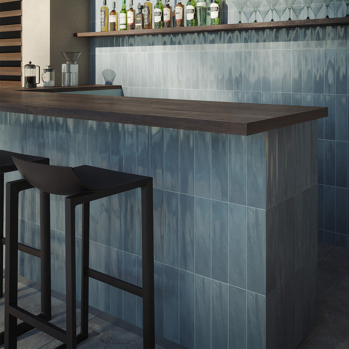 Harborside Symphony Blue, 3" x 12" Porcelain Tile | Wall & Pool Waterline Tile