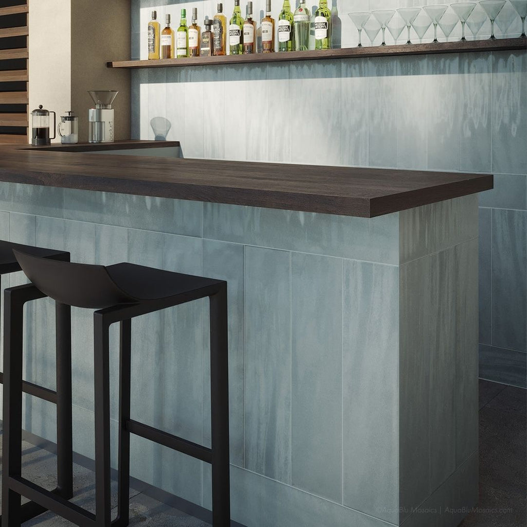 Harborside Dew, 6" x 24" Porcelain Tile | Wall & Pool Waterline Tile