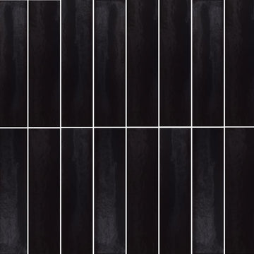 Harborside Jet Black, 3" x 12" - Porcelain Tile