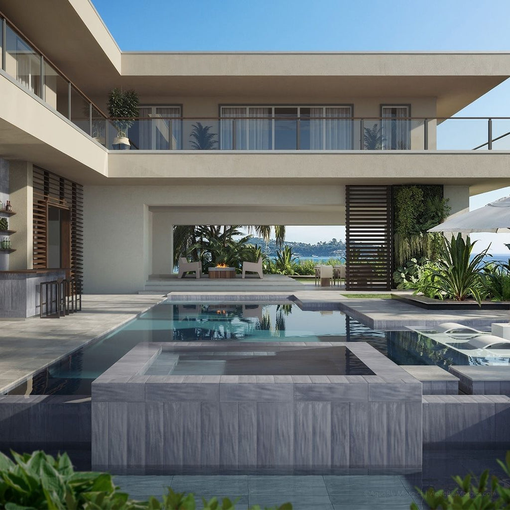 Harborside Nimbus, 6" x 24" Porcelain Tile | Wall & Pool Waterline Tile