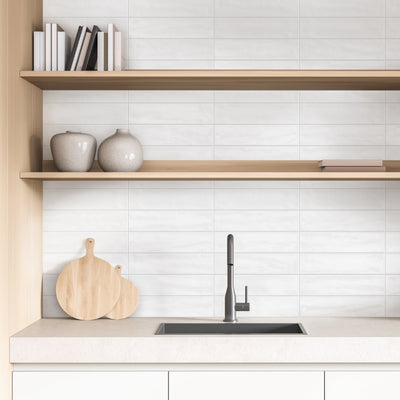 Harborside Pure, 3" x 12" Porcelain Tile | Wall & Pool Waterline Tile