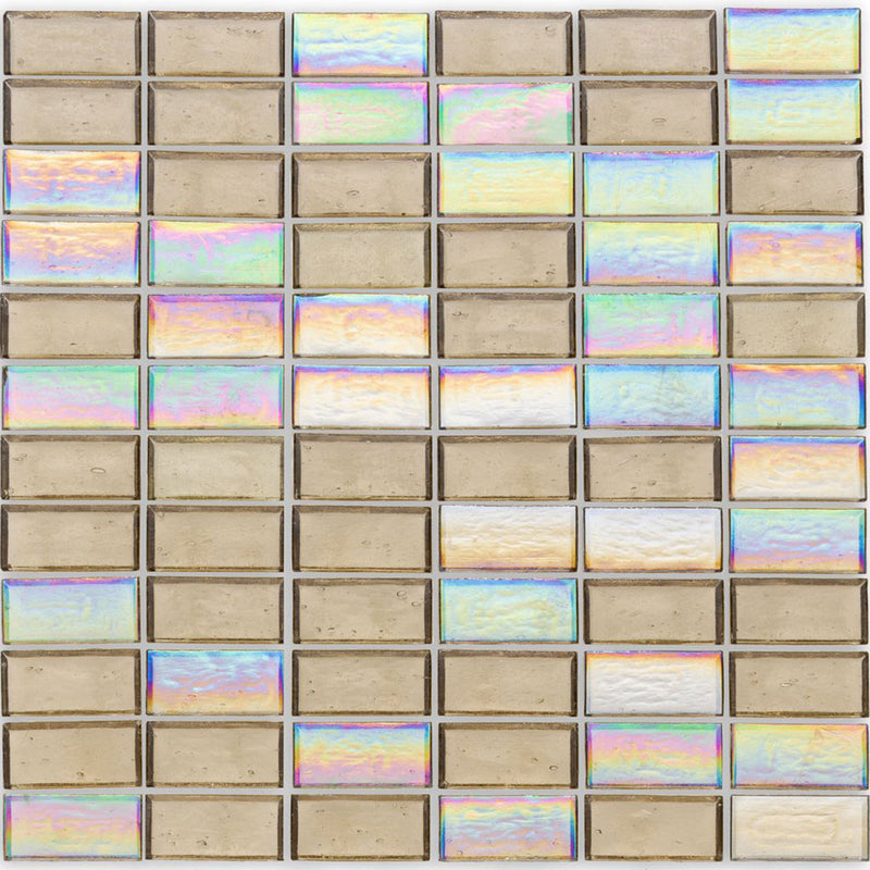 Dune, 1" x 2" Glass Mosaic Tile | E12DUNEXXS | American Glass Mosaics