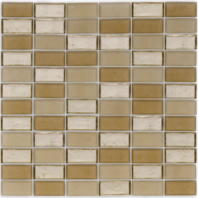 Shore, 1" x 2" Glass Mosaic Tile | E12SHORXXS | American Glass Mosaics