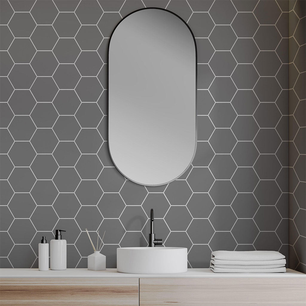 Basic Silver, Hexagon Porcelain Tile | Floor & Wall Tile by IWT Tesoro ...