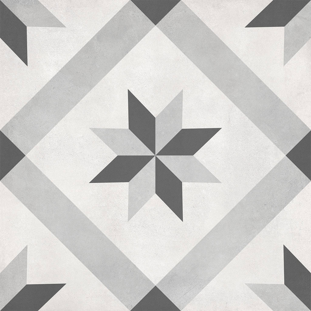 Ice Compass, 8" x 8" Porcelain Tile | ANAFORMICECOMP | IWT Tile