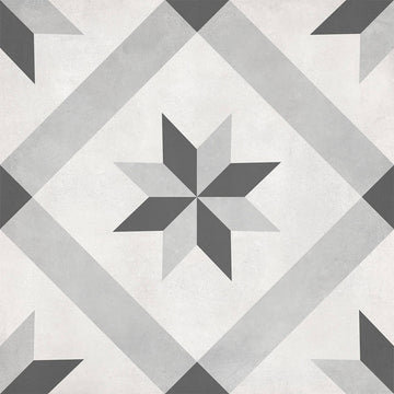 Ice Compass, 8" x 8" Porcelain Tile | ANAFORMICECOMP | IWT Tile