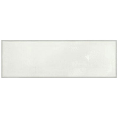 Bianco Block Glossy, 4" x 12" Porcelain Tile | Floor & Wall Tile