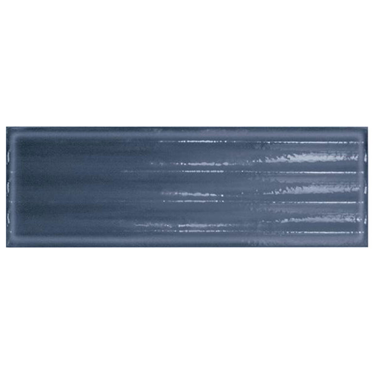 Blu Fluted, 4" x 12" Porcelain Tile | Floor & Wall Tile by IWT
